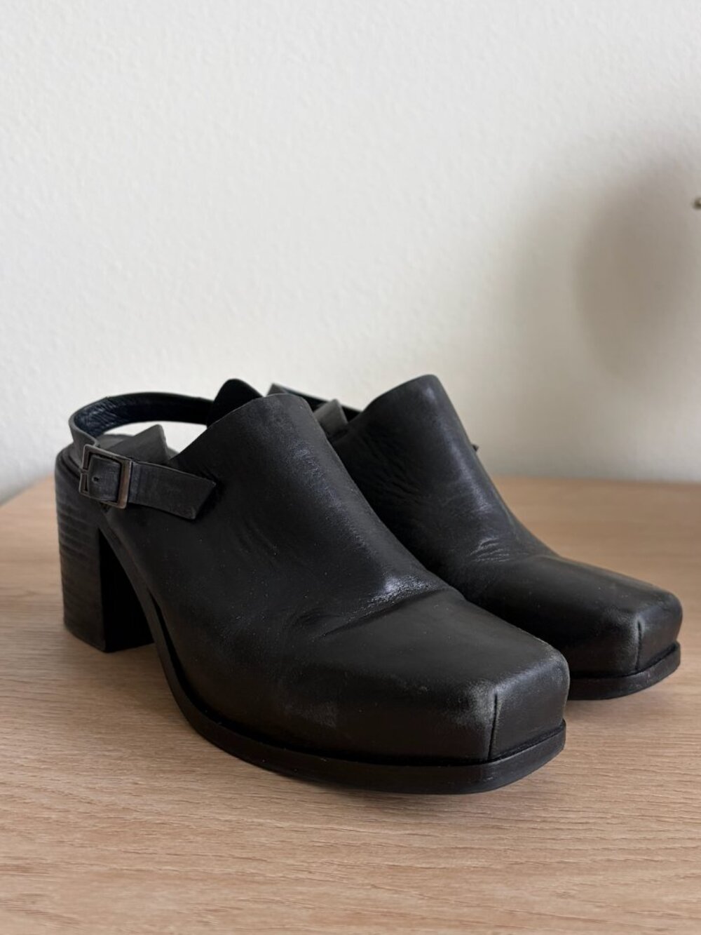 Steven by Steve Madden Leather Slingback Mules